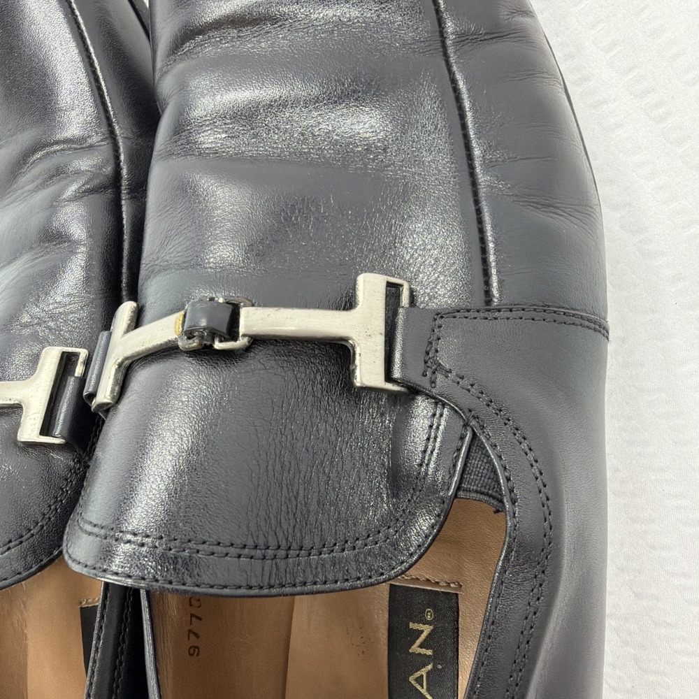 Mezlan Spain Bit Loafers Black Leather Ornament 11.5M 2086 Dress Shoes Luxury - Picture 10 of 16